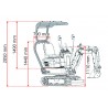 Streha za mini bager JANSEN MB-500