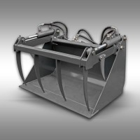 Zagrabljalna ćžlica, kibla za dvoriščni kolesni nakladalec JANSEN HL-500E na električni pogon