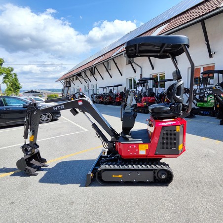 Mini bager goseničar NTS - 1.0-KS, BENCIN, Lomljiva roka, Mehanski prst