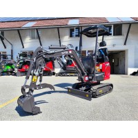 Mini bager goseničar NTS - 1.3-PRO JOYSTICK Lomljiva roka, Nastavljivo podvozje