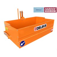Prekucni transportni zaboj 140 cm za traktor, z zadnjo ploščo DELEKS BUCKET140