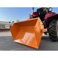 Prekucni transportni zaboj 140 cm za traktor, z zadnjo ploščo DELEKS BUCKET140