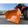 Prekucni transportni zaboj 140 cm za traktor, z zadnjo ploščo DELEKS BUCKET140