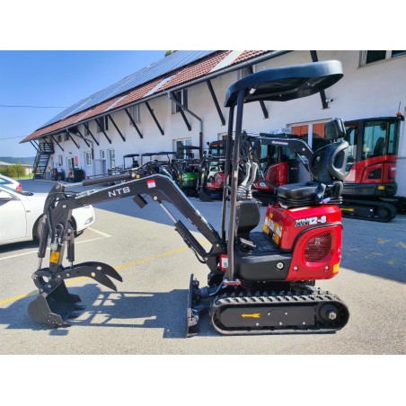 Mini bager goseničar NTS - 1.3-PRO Lomljiva roka, Nastavljivo podvozje