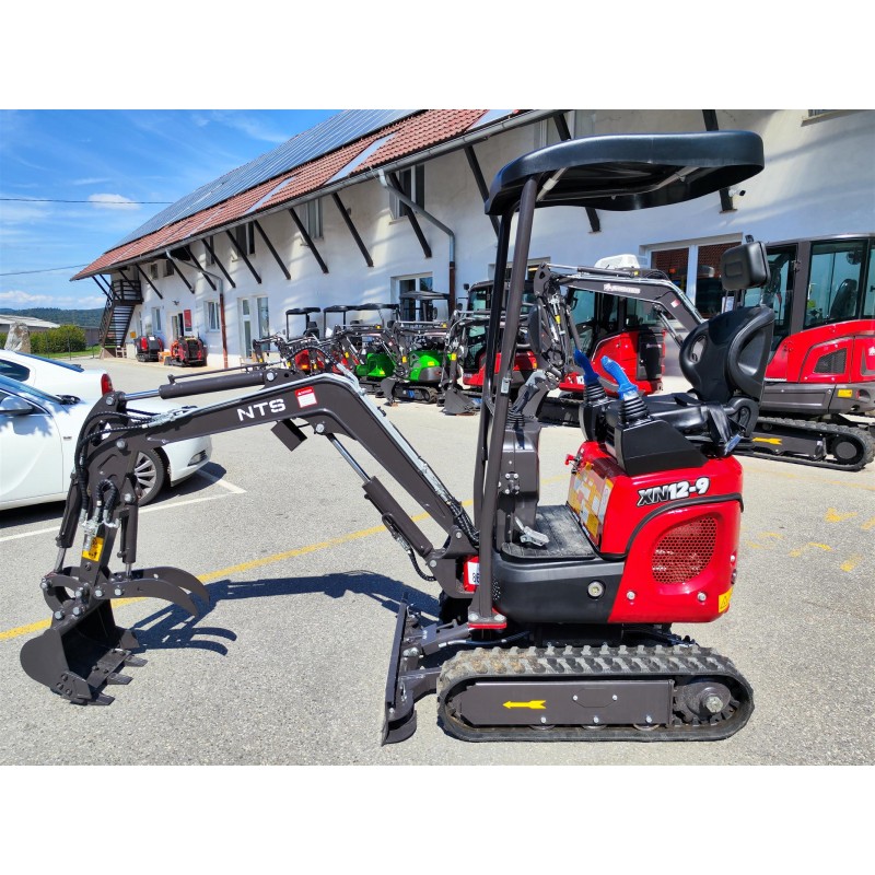 Mini bager goseničar NTS - 1.3-PRO JOYSTICK Lomljiva roka, Nastavljivo podvozje